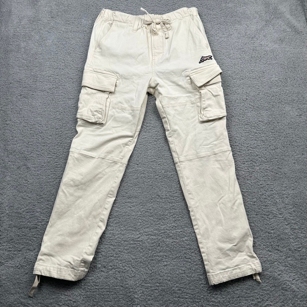 Icecream Billionaire Boys Club Cargo Pants Mens M Cream Streetwear Running Dog